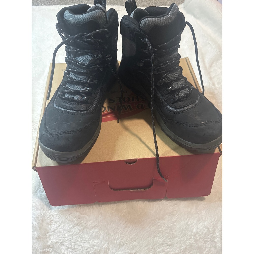 Red Wing Work Boots Women 10 Black Good‎ EH Safety Toe 2345 Hiker